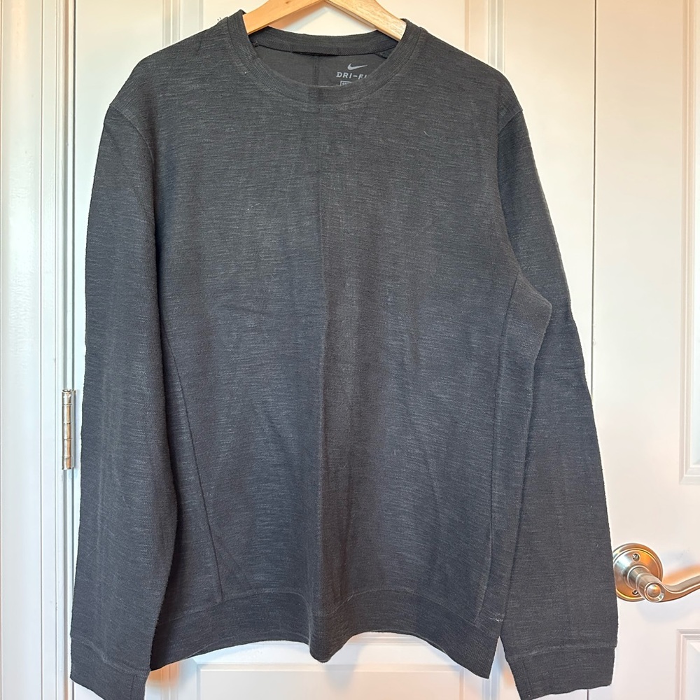 Nike Yoga Black Dri-FIT Standard Fit Sweatshirt, Men’s size M.